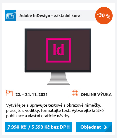 Adobe InDesign – základní certifikovaný kurz
