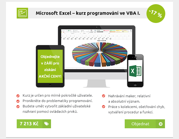 Microsoft Excel – kurz programování ve VBA I.