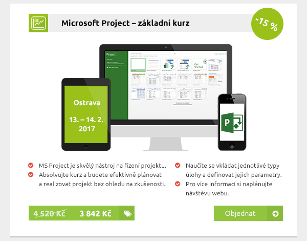 Microsoft Project – základní kurz