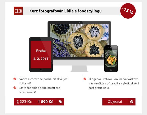 Kurz fotografování jídla a foodstylingu