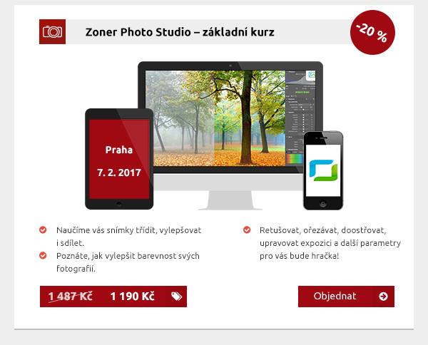 Zoner Photo Studio – základní kurz