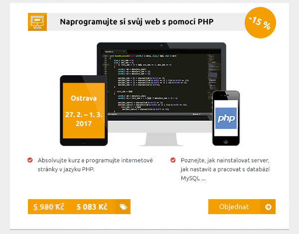 Naprogramujte si svůj web s pomocí PHP