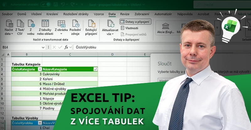 Excel Tip: Jak propojit data z více tabulek