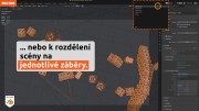 Rozdělení scén po snímcích