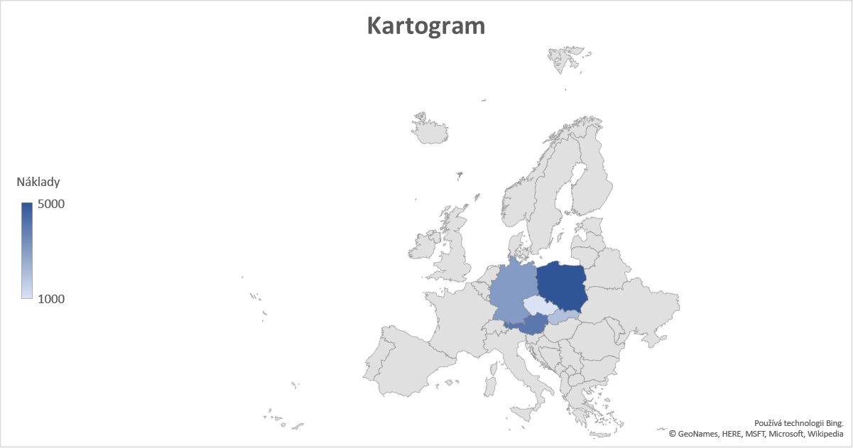 Mapový graf Kartogram