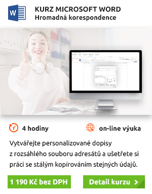 Intenzivní kurz MS Word –⁠ hromadná korespondence