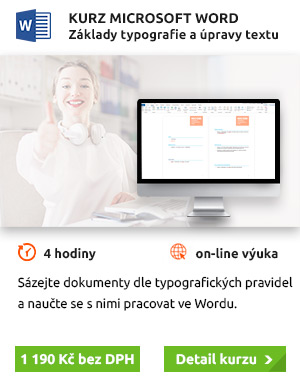 Intenzivní kurz MS Word –⁠ základy typografie a úpravy textu