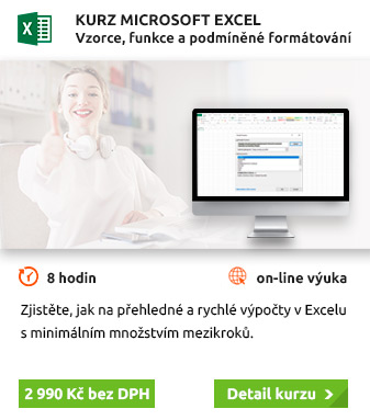 Intenzivní kurz MS Excel –⁠ vzorce, funkce a podmíněné formátování