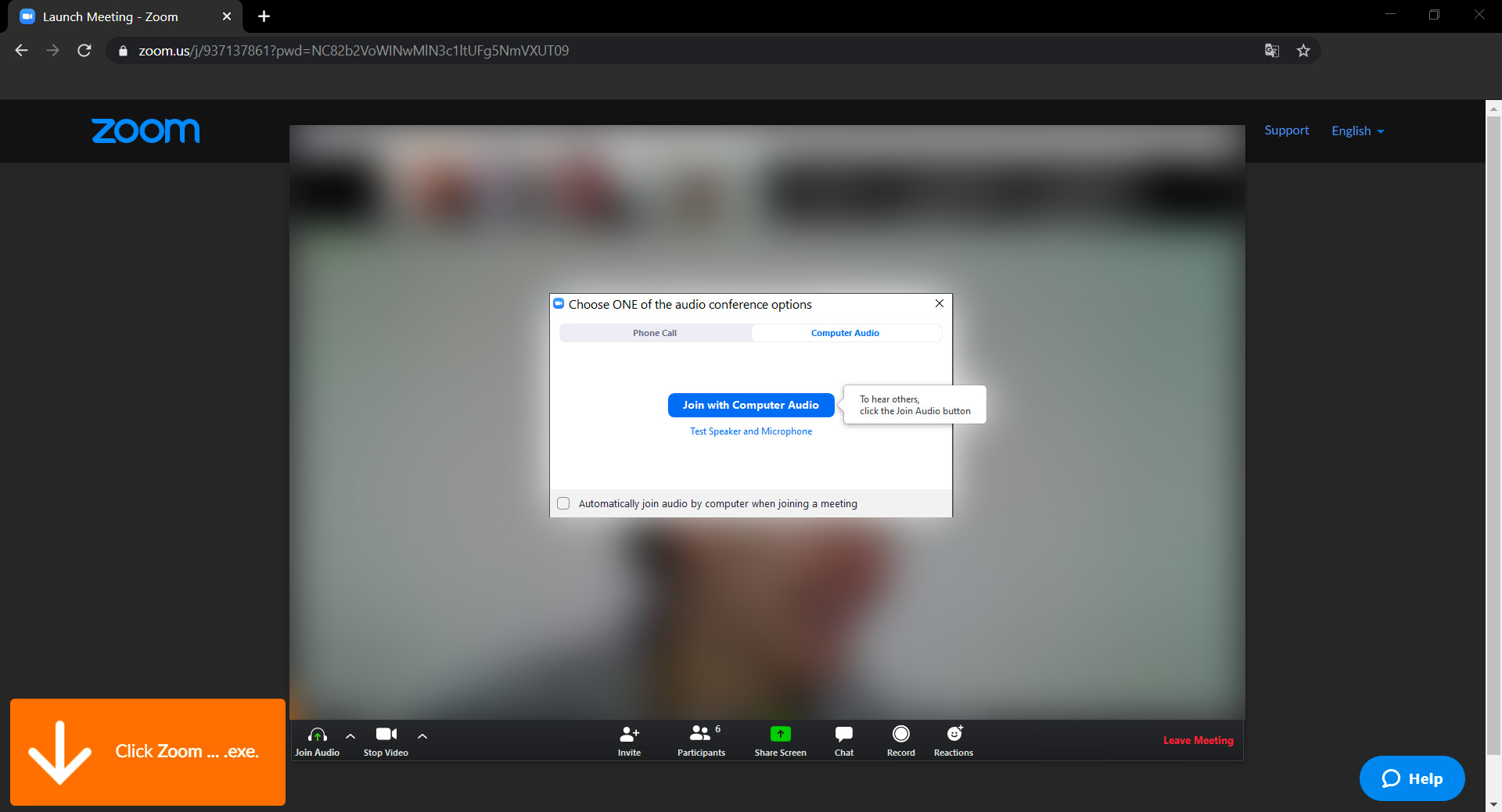 Povolte přenos zvuku během on-line kurzu