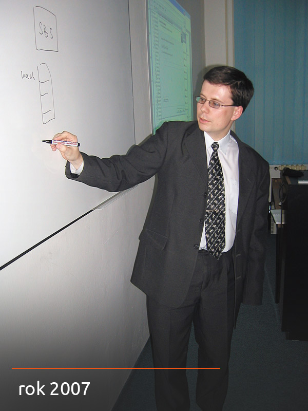 Náš lektor Luboš Maláč v roce 2007 na kurzu Small Business Server