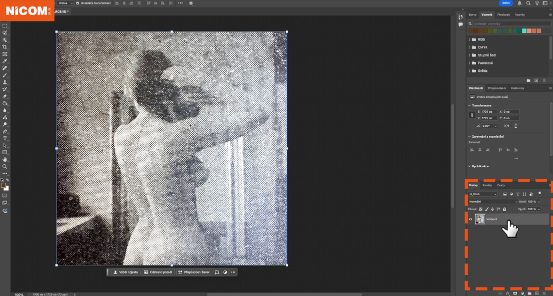 Panel vrstev Panel vrstev