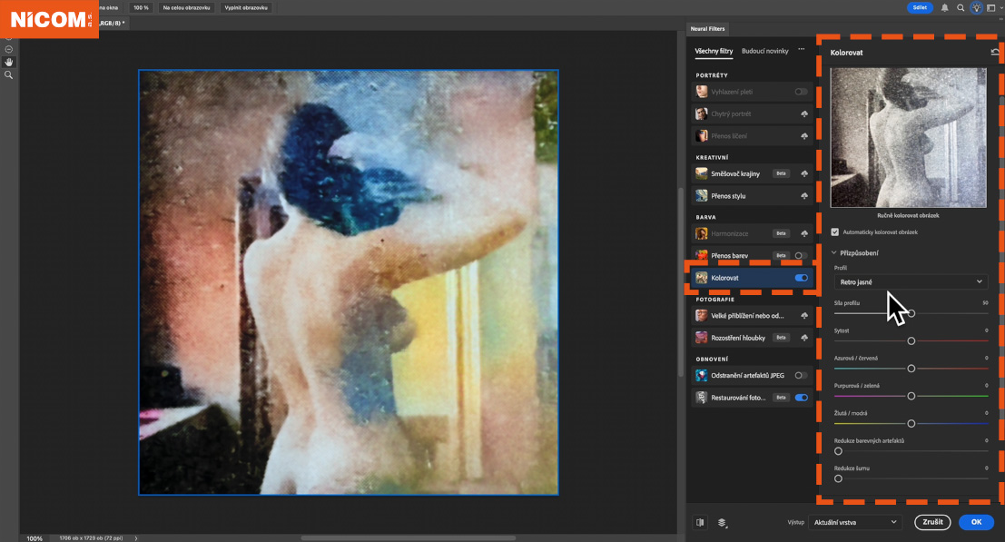Kolorování fotografie Kolorování fotografie