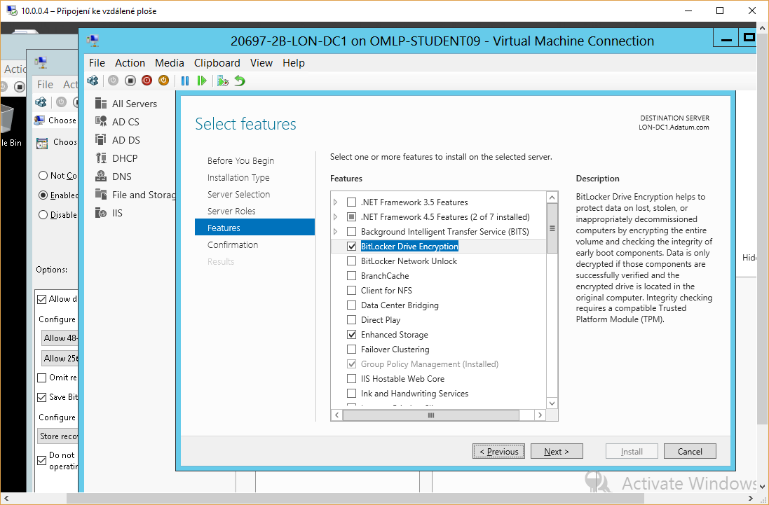 Windows Remote Management) a s tím související firewallová pravidla.  Pozn. Serverové systémy mají ve výchozím nastavení vzdálenou správu povolenou. 
