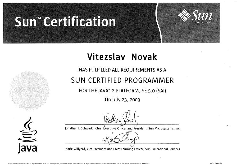 Sun Certification