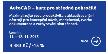 AutoCAD kurz pro středně pokročilé