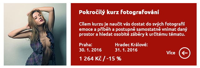 Pokročilý kurz fotografování