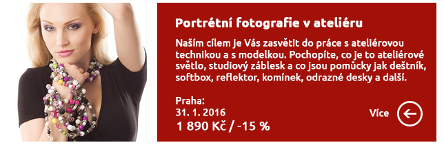 Portrétní fotografie v ateliéru