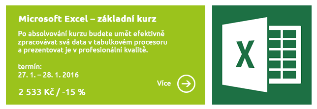Microsoft Excel – základní kurz