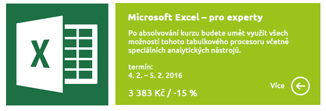 Microsoft Excel – kurz pro experty