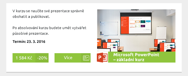 Microsoft PowerPoint – základní kurz