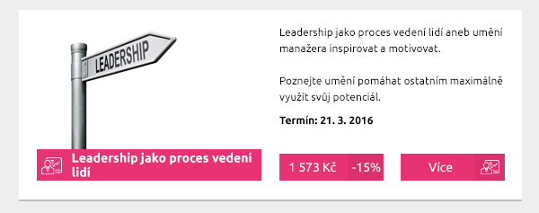 Leadership jako proces vedení lidí