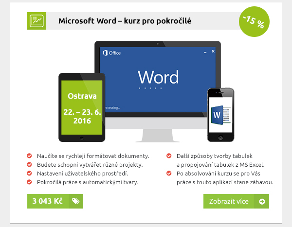 Microsoft Word – kurz pro pokročilé