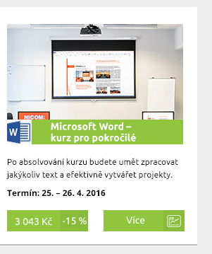 MS Word – kurz pro pokročilé