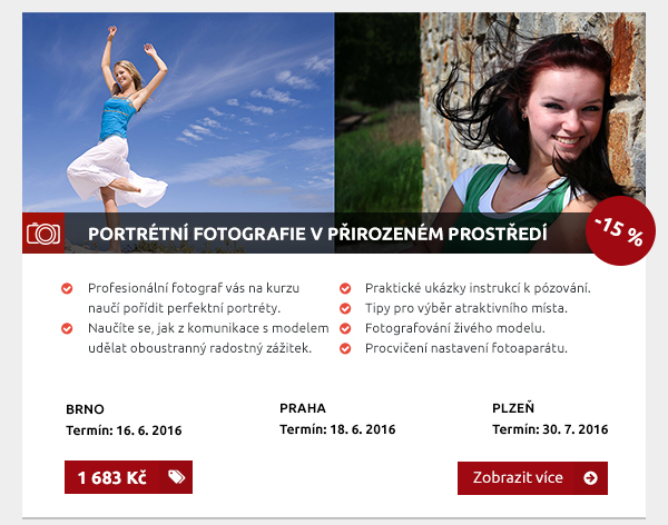 Portrétní fotografie v přirozeném prostředí