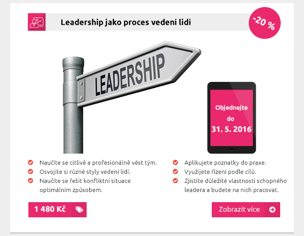 Leadership jako proces vedení lidí