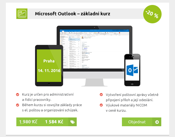 Microsoft Outlook – základní kurz