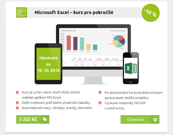 Microsoft Excel – kurz pro pokročilé