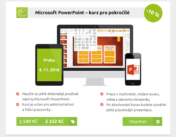 Microsoft PowerPoint – kurz pro pokročilé