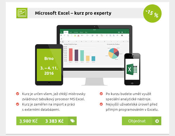 Microsoft Excel – kurz pro experty