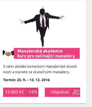 Manažerská akademie – intenzivní kurz pro začínající manažery