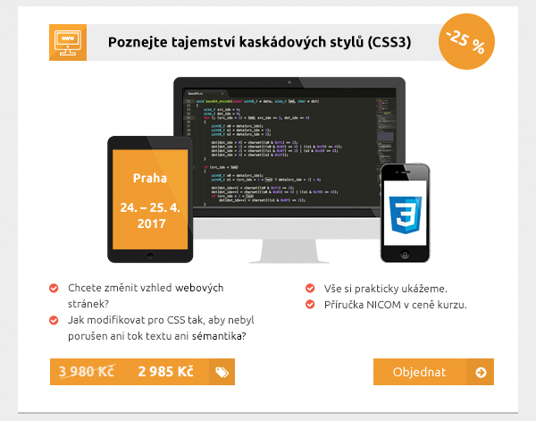 Poznejte tajemství kaskádových stylů (CSS3)