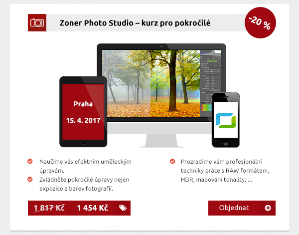 Zoner Photo Studio – kurz pro pokročilé