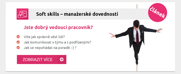 Soft skills – manažerské dovednosti, jste dobrý vedoucí pracovník? 