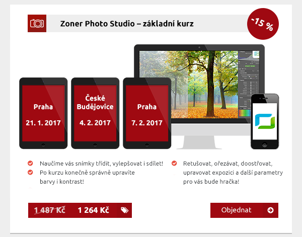 Zoner Photo Studio – základní kurz