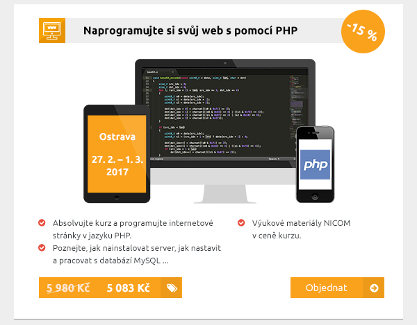 Naprogramujte si svůj web s pomocí PHP