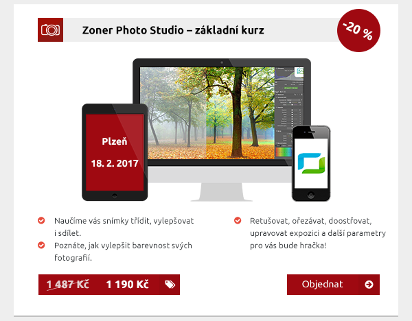 Zoner Photo Studio – základní kurz